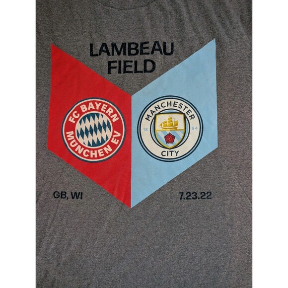 FC Bayern Munchen Manchester City Starter Tshirt Lambeau Field 2022 Men’s XXL - Picture 2 of 6